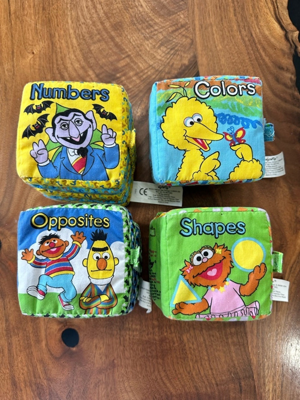 Vintage Y2K Sesame Street Small Plush Books Set of 4